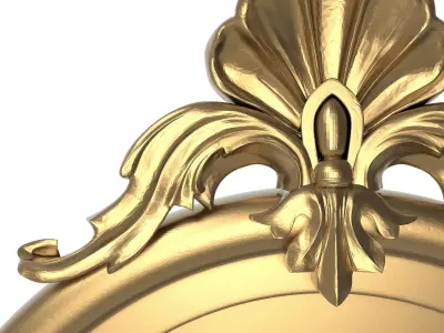 Carved Picture Frame 3D model 16