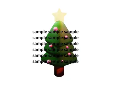 Christmas 3d Icon 3D model