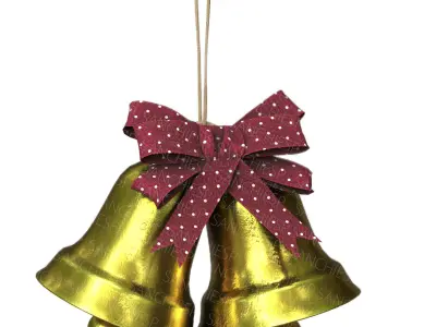 Christmas Bells Low-poly 3D model