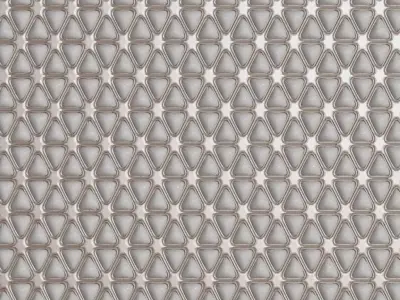 Clean White Sci-Fi Padded Wall PBR Seamless Texture