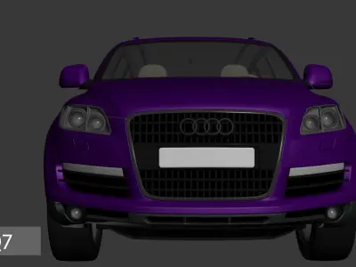 Audi Q7 Low-poly 3D model