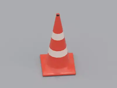 Traffic Cone  Free low-poly 3D model