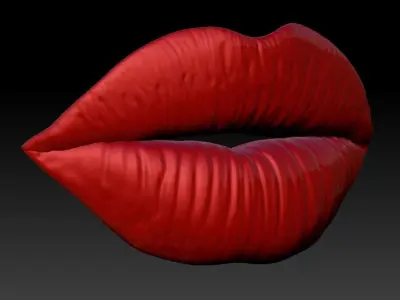 LIPS PUCKER DETAILED 3D print model