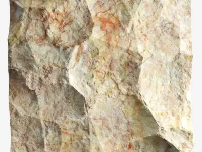 60-RockPanel sandstone rock texture 3D model