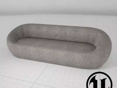 Capsule Sofa Ceres UE4 Low-poly 3D model