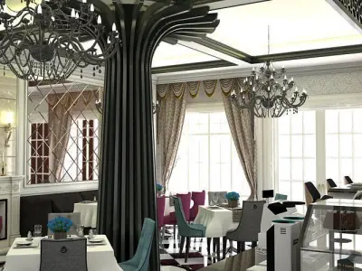 Classic Cuisine Restaurant 3D model