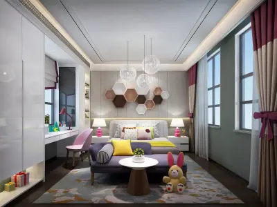 Children Room Interior 3D model