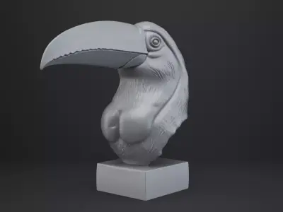 Toucan Bust - Animal Figurine 3D print model