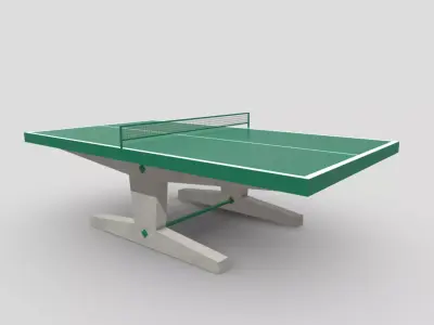 Ping-Pong Table Low-poly 3D model