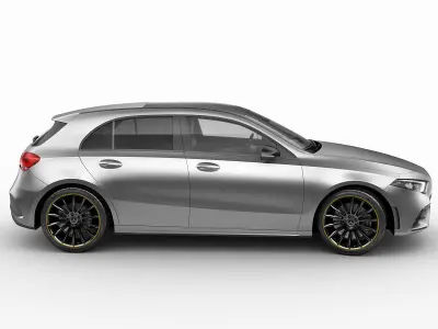 Mercedes-Benz A-class 2019 AMG line 3D model