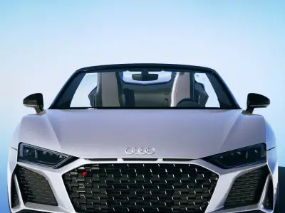 Audi R8 Spyder Plus 2021 Low-poly 3D model