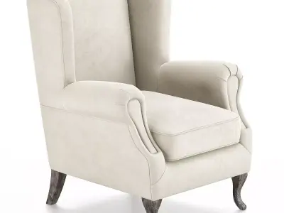 Choix de fauteuil bergere Low-poly 3D model