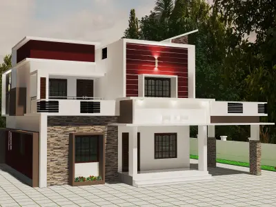 HOME ELEVATION 3D model