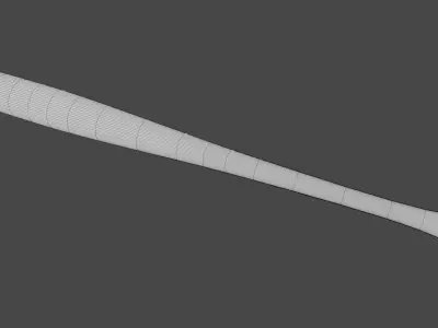 Simple Wooden Baseball Bat Low-poly 3D model