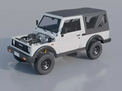 Suzuki Samurai SJ413 LWB  3D model