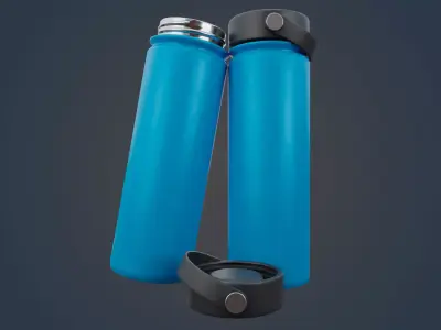 Large Water Bottle Low-poly 3D model