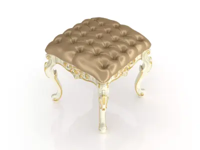 Noble refined pouf by Modenese 3D model