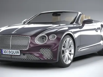 Bentley Continental GT Convertible 2020 3D model