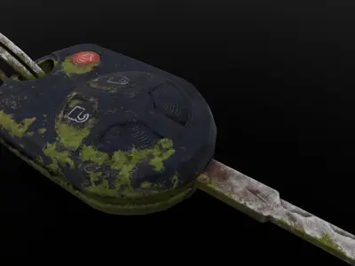 Dirty Key 3D Model  Low-poly 3D model