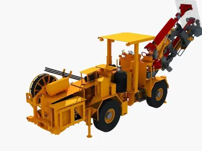 Anchor rod drilling vehicle  3D model