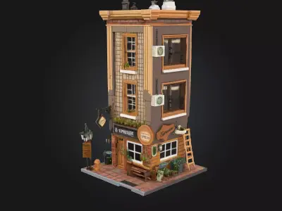 Espresso Corner 3D model