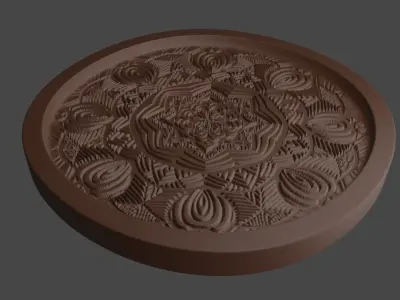 Mandala Medallion Free 3D print model