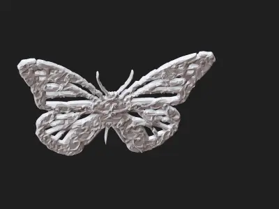 butterfly 3d model  3D print model