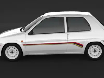Peugeot 106 XSI RALLYE 3D model