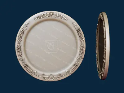 Bread Platter - Digital file for CNC Router in STL format  3D model