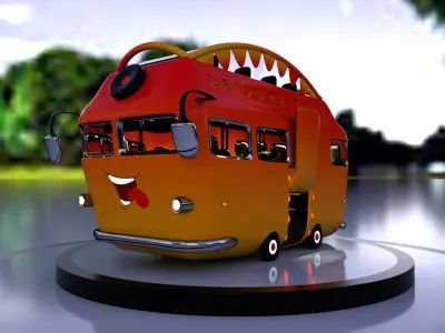 3D ENTERTAINMENT BUS 3D model