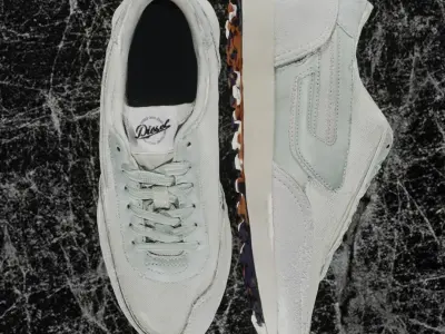 DIESEL RACER 3D SHOES - LIGHT GREEN Low-poly 3D model