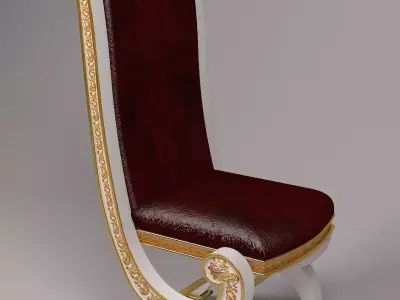 CLASSIC CHAIR Low-poly 3D model