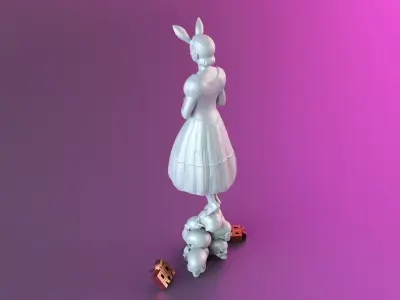 bunny girl 3D print model