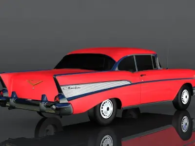 Chevrolet Bel Air Low-poly 3D model