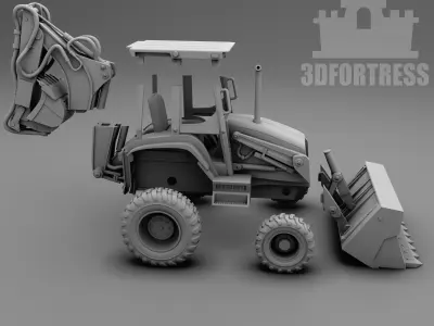 CAT420D 3D print model