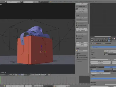 Animated Present Box 3D model