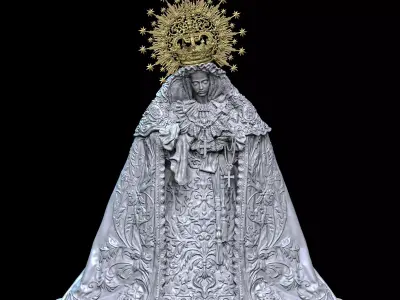 Virgin Mary 3D print model
