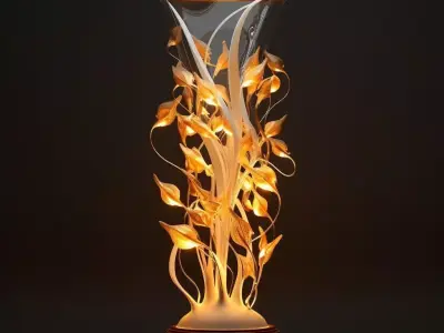 luxury lamp 3D print model