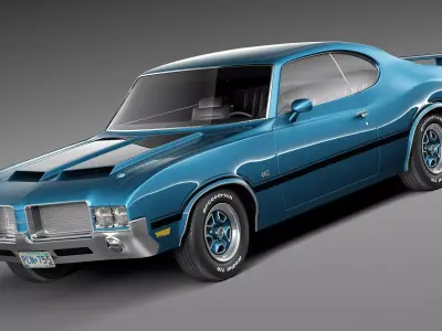 Oldsmobile Cutlass 4-4-2 1971 3D model