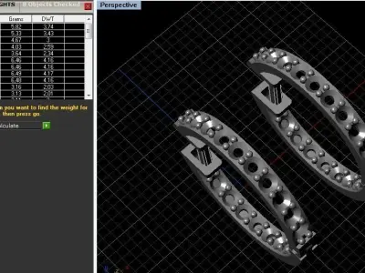 Classic round earrings 3D print model