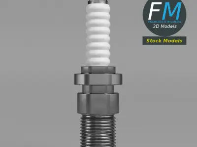 Engine spark plug 3D model