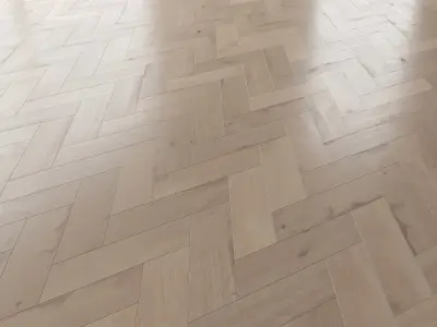 Parquet Oak Vergne Brushed set 5 3D model