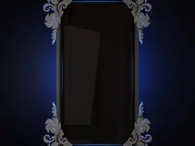 Style Giltwood Classical Mirror 3D model