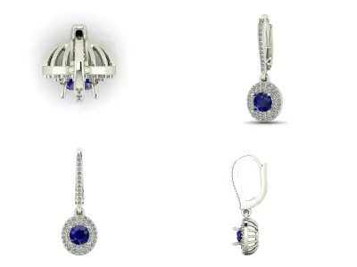 Earrings sm8 3D print model