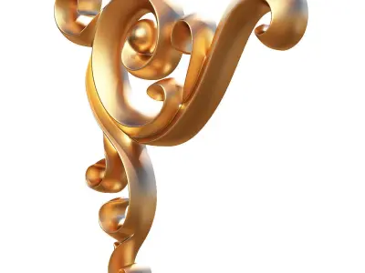 Carving Plaster Molding Decoration CNC Low-poly 3D model