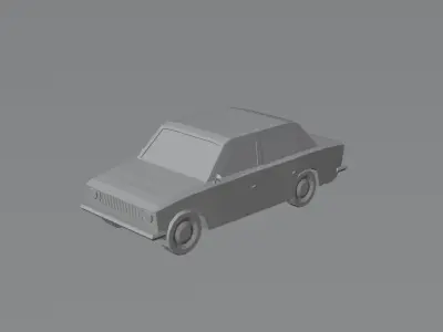 car VAZ 2101 Low-poly 3D model