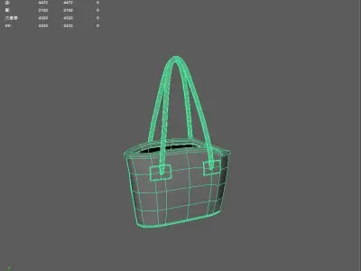 handbag Low-poly 3D model