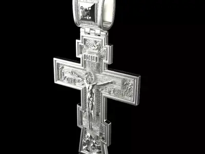 Jesus Cross Pendant 50887 3D print model