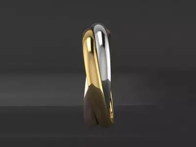 Ring Tri Color Small Model 3D print model