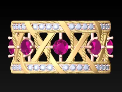 Diamond Rings  - N721 3D print model